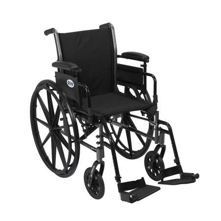 DRIVE MEDICAL Cruiser III Light Weight Wheelchair - 20" k320adda-sf
